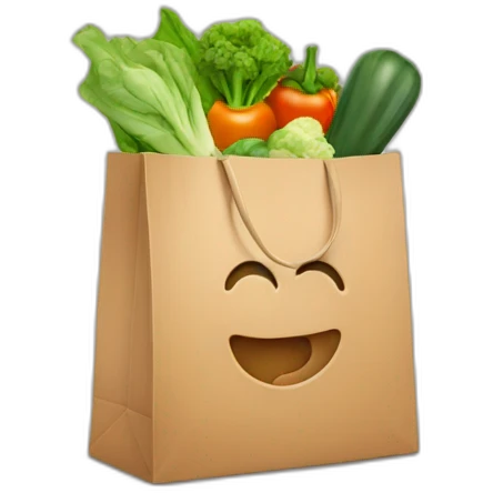 shopping_bag_vegetable emoji