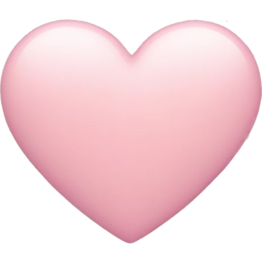pastel pink heart emoji