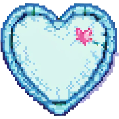 the concept of love, pixel art style emoji