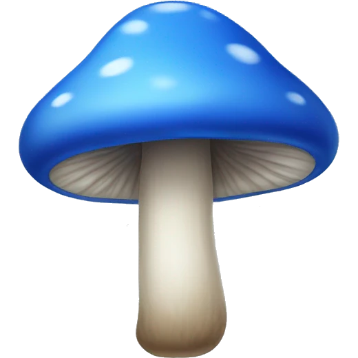 Blue mushroom  emoji