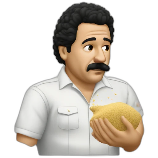 pablo escobar sniffing flour emoji