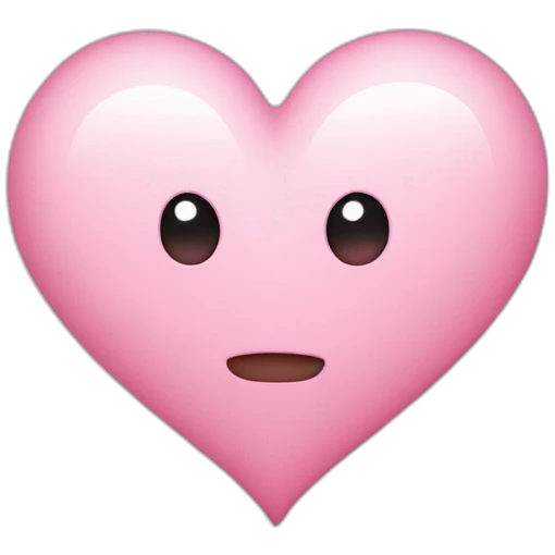 Light pink heart  emoji