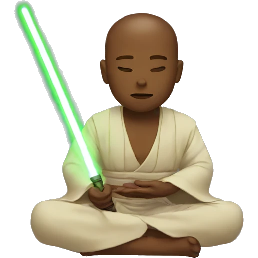 jedi meditation emoji