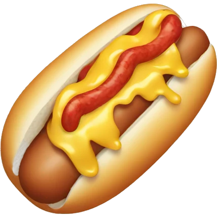 Crying hotdog emoji