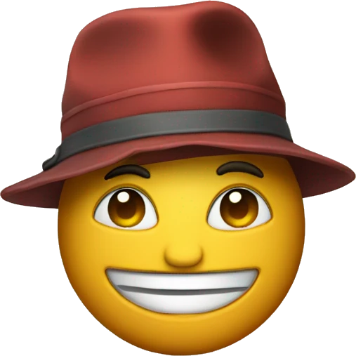 Almanac wearing a hat emoji