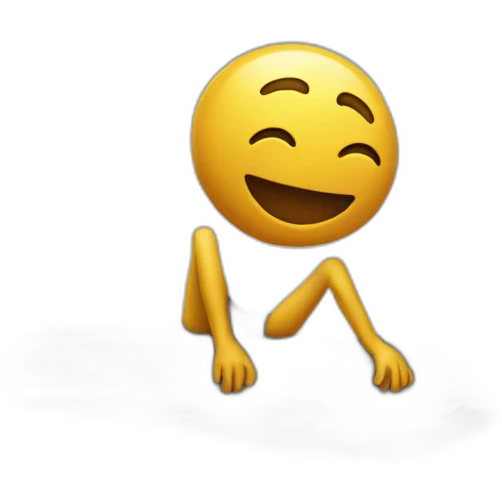 Main sur un crâne emoji