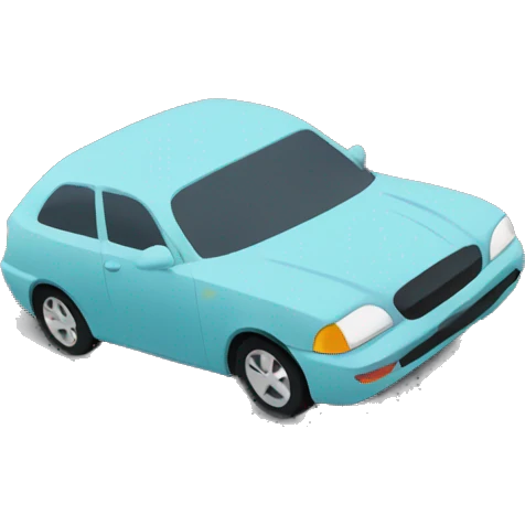 car on curvy road emoji