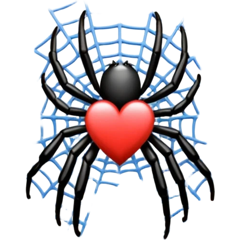 Make the I love u using spider web emoji 

 emoji
