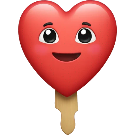 cute pick heart  emoji