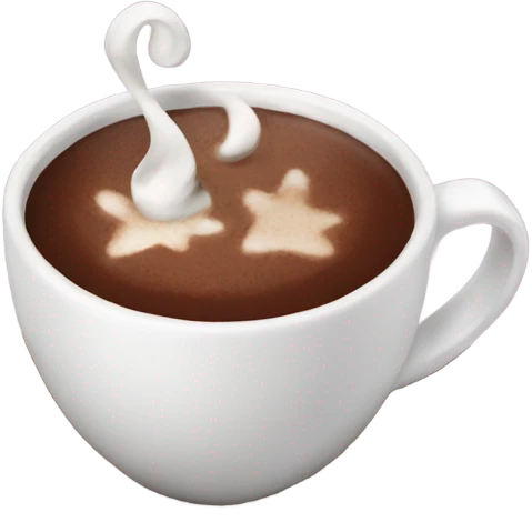 Hot chocolate emoji