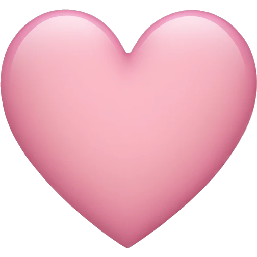 light pink heart emoji