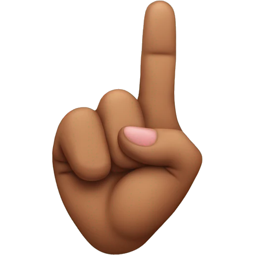 Heart with two fingers  emoji