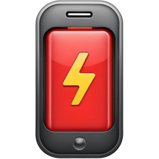 low battery icon emoji