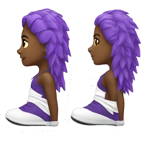 Girl track spikes  emoji