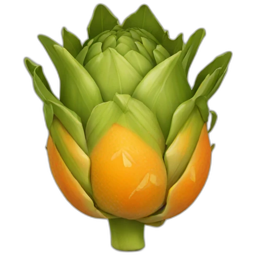 orange artichoke emoji