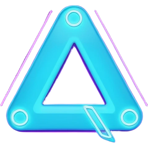 futuristic minimalistic emoji icon, letter "S" formed by three glowing digital lines representing Storm, Atom and NoizeGames, neon purple (#8B5CF6) and cyan (#00E0FF) on dark background, modern tech style, 1:1 aspect ratio emoji