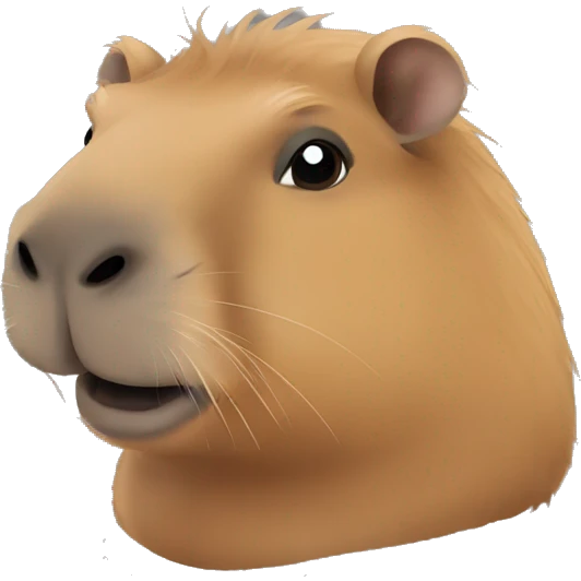 Capybara with World emoji