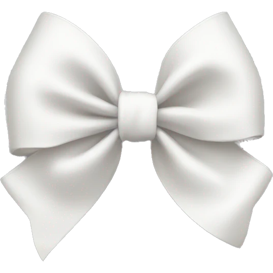 White bow emoji