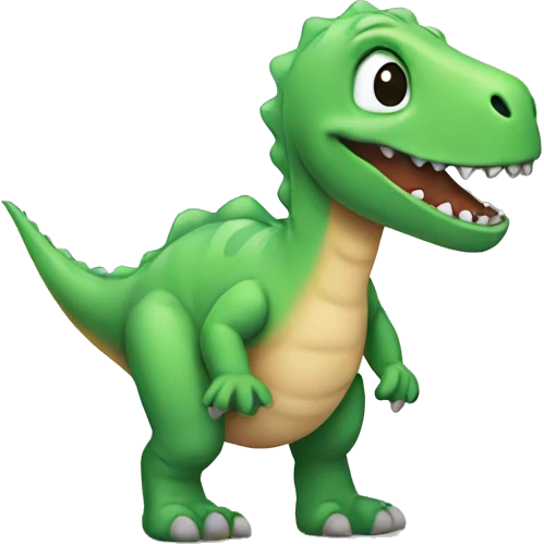 Dino with diaper. emoji