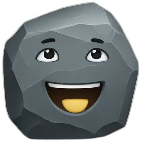 Rock emoji