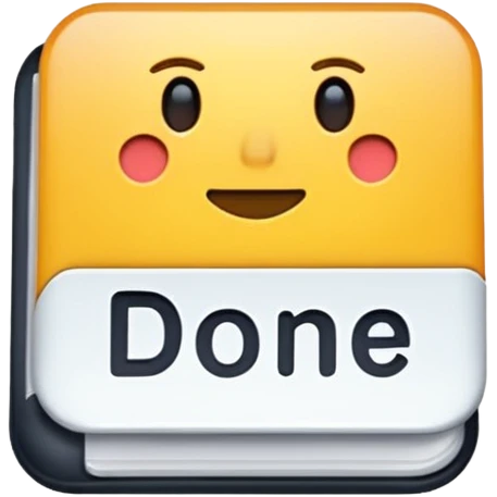 the word DONE emoji