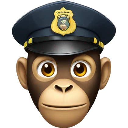 Monkey cop emoji