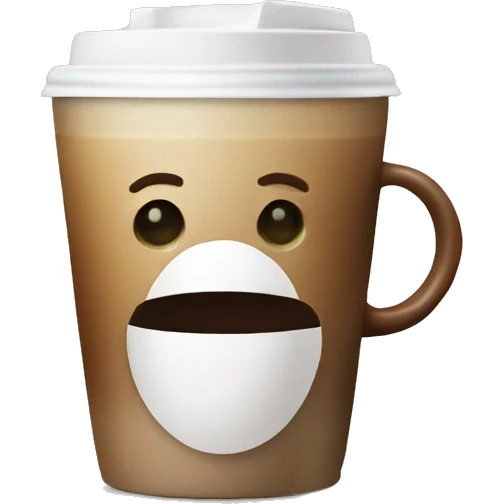 Coffee with coconut  emoji