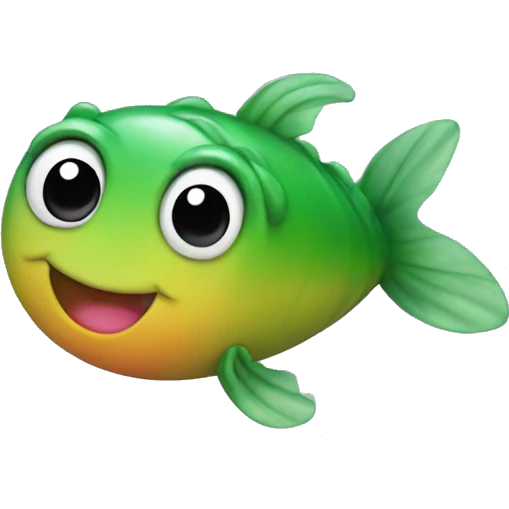 Gay pride tadpole emoji