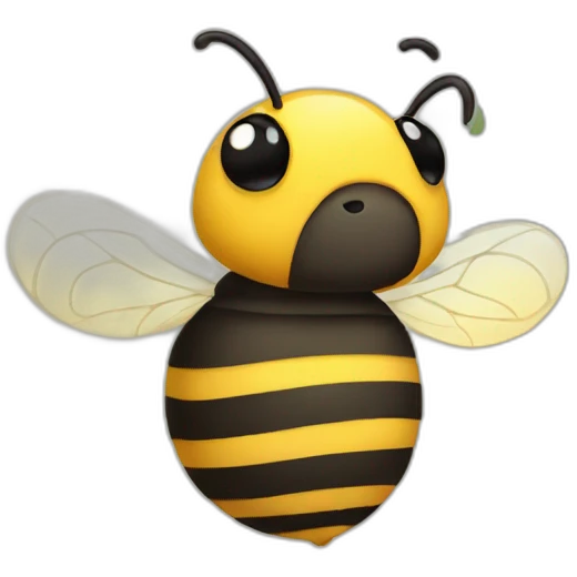 Sad bee emoji