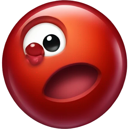 Red blood cell emoji