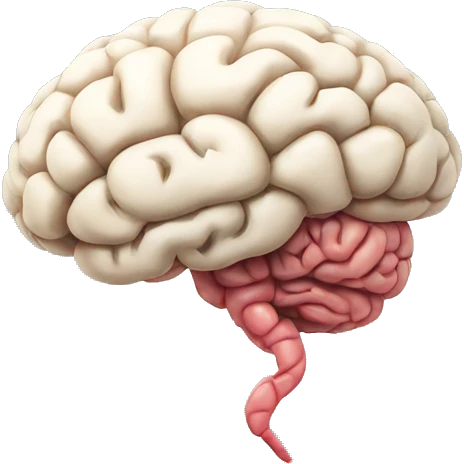 Brain in leg emoji