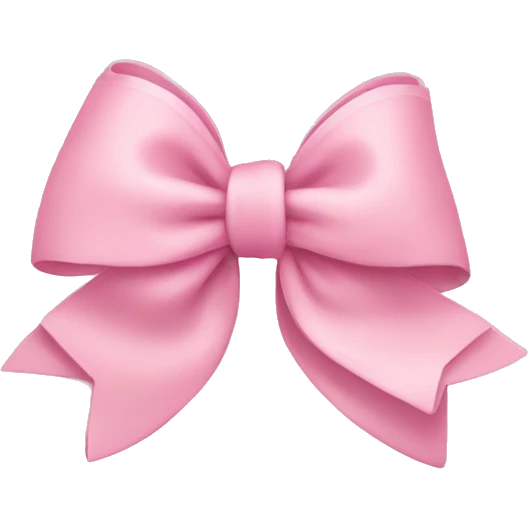 light pink bow on light pink bow emoji