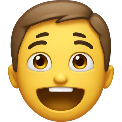 Sad laughing emoji