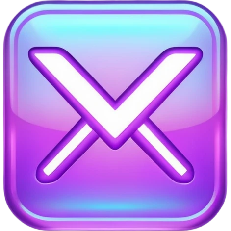 holographic purple checkmark emoji