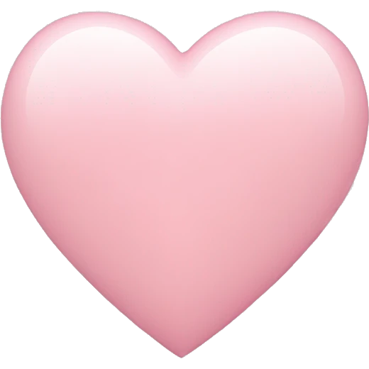 light pink heart emoji
