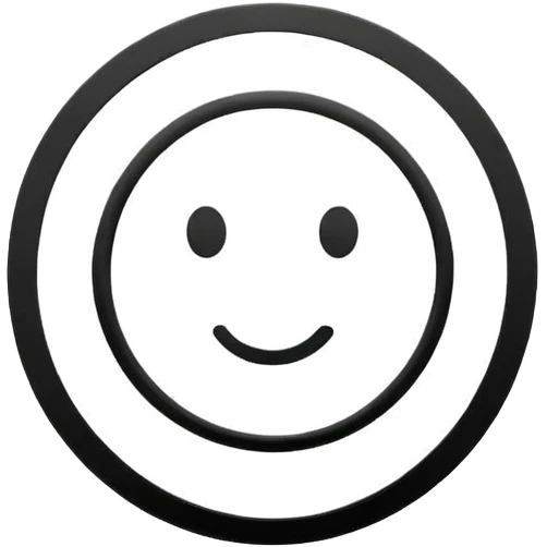Minimalistic flat vector icon, iOS style, thin black contour on white background. emoji