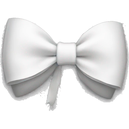white bow emoji