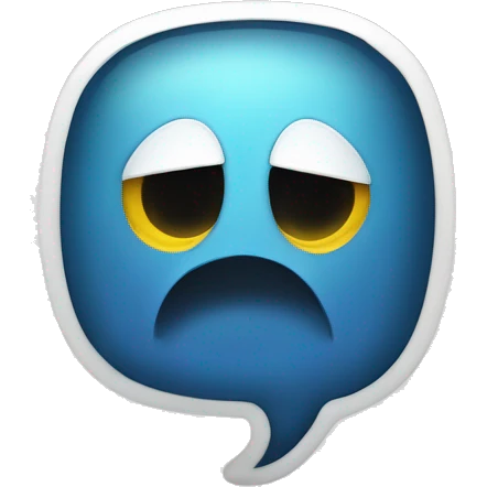 speech bubble with a bulleye in it emoji