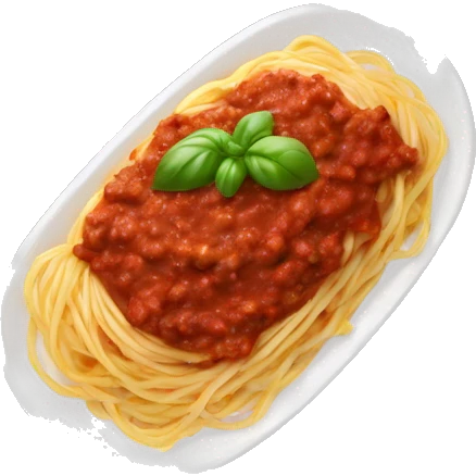 spaghetti bolognese emoji