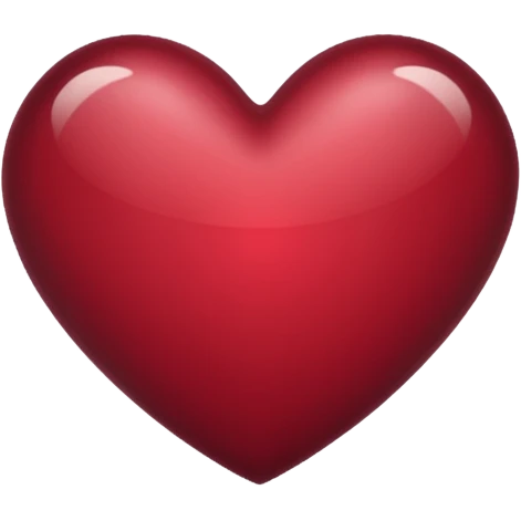 Cuore bordeaux  emoji