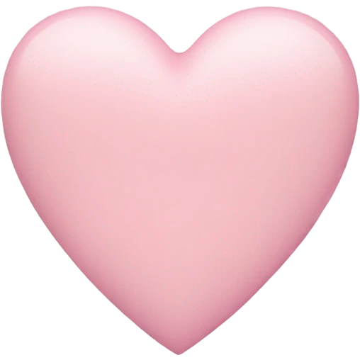 pastel pink heart emoji