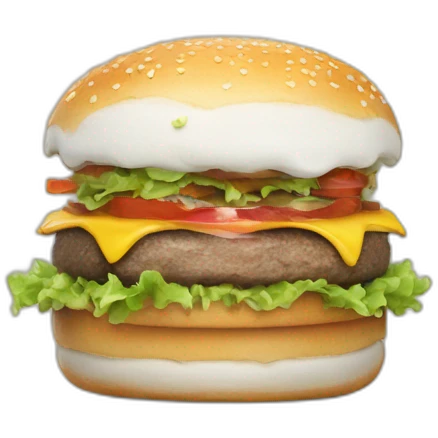 Unicorn burger emoji