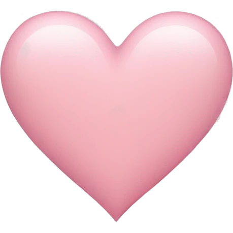 Light pink heart  emoji