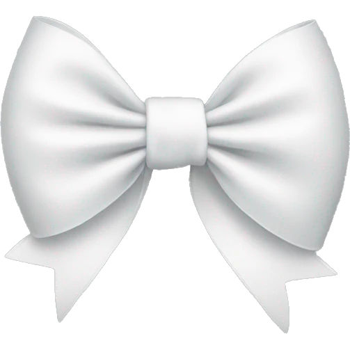 white bow emoji