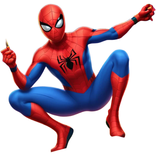 Spider-Man lighting some fireworks emoji