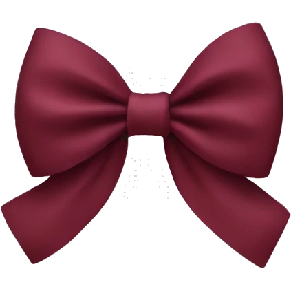 burgundy bow emoji