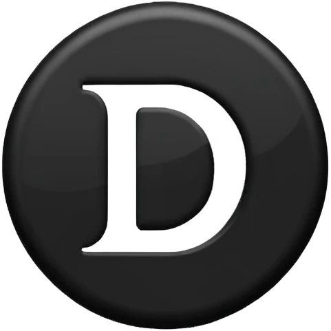 Letra D encerrada en un círculo emoji