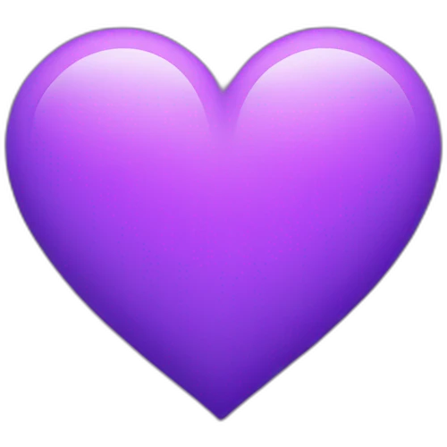 Purple pixel heart emoji