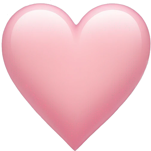 Light pink heart emoji