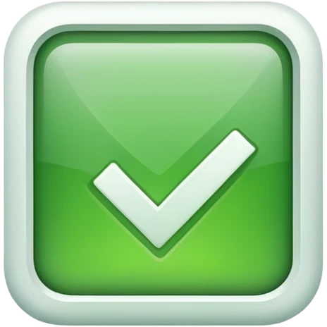 a checkmark with a square emoji